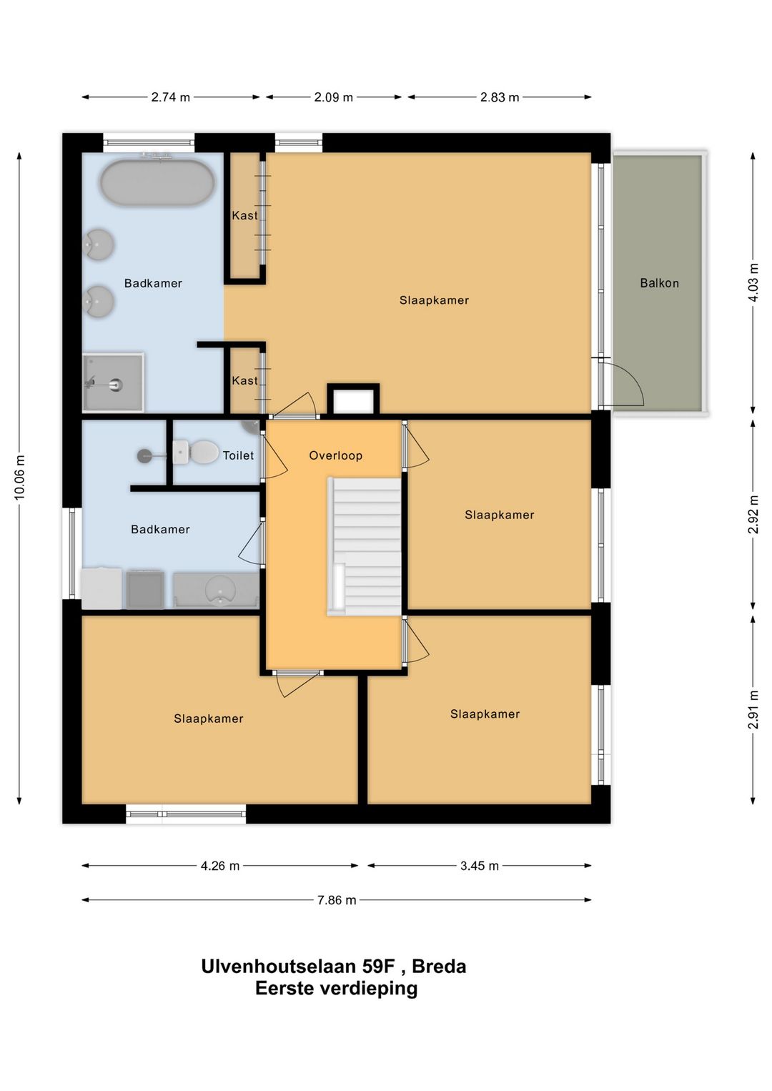 Foto 58 van Ulvenhoutselaan 59-F