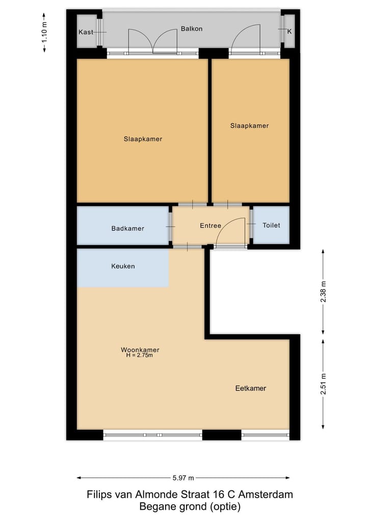 Foto 13 van Filips van Almondestraat 16-C