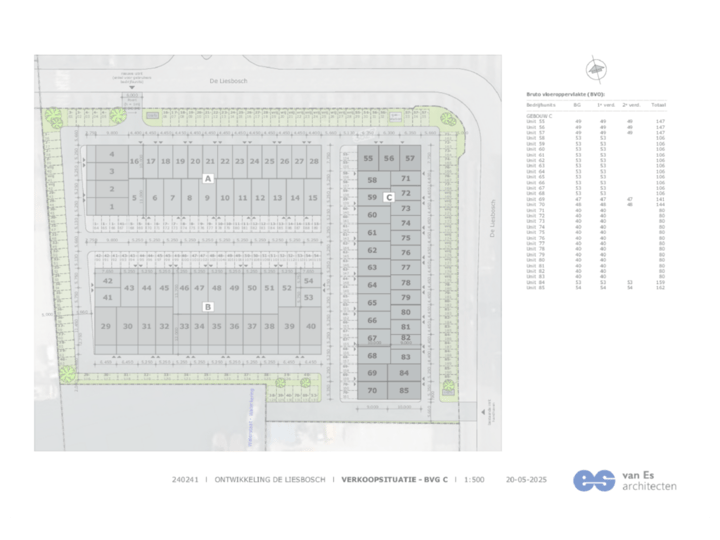Situatietekening gebouw C