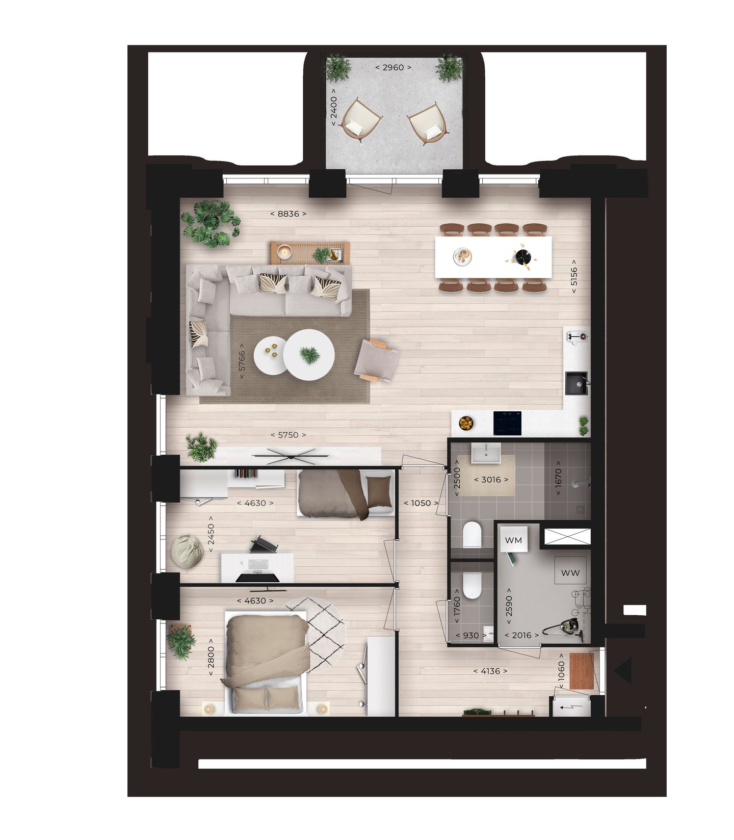 Foto 4 van Appartement (Bouwnr. 9)