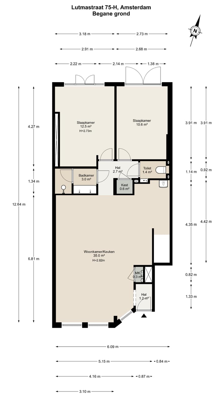 Foto 28 van Lutmastraat 75-A
