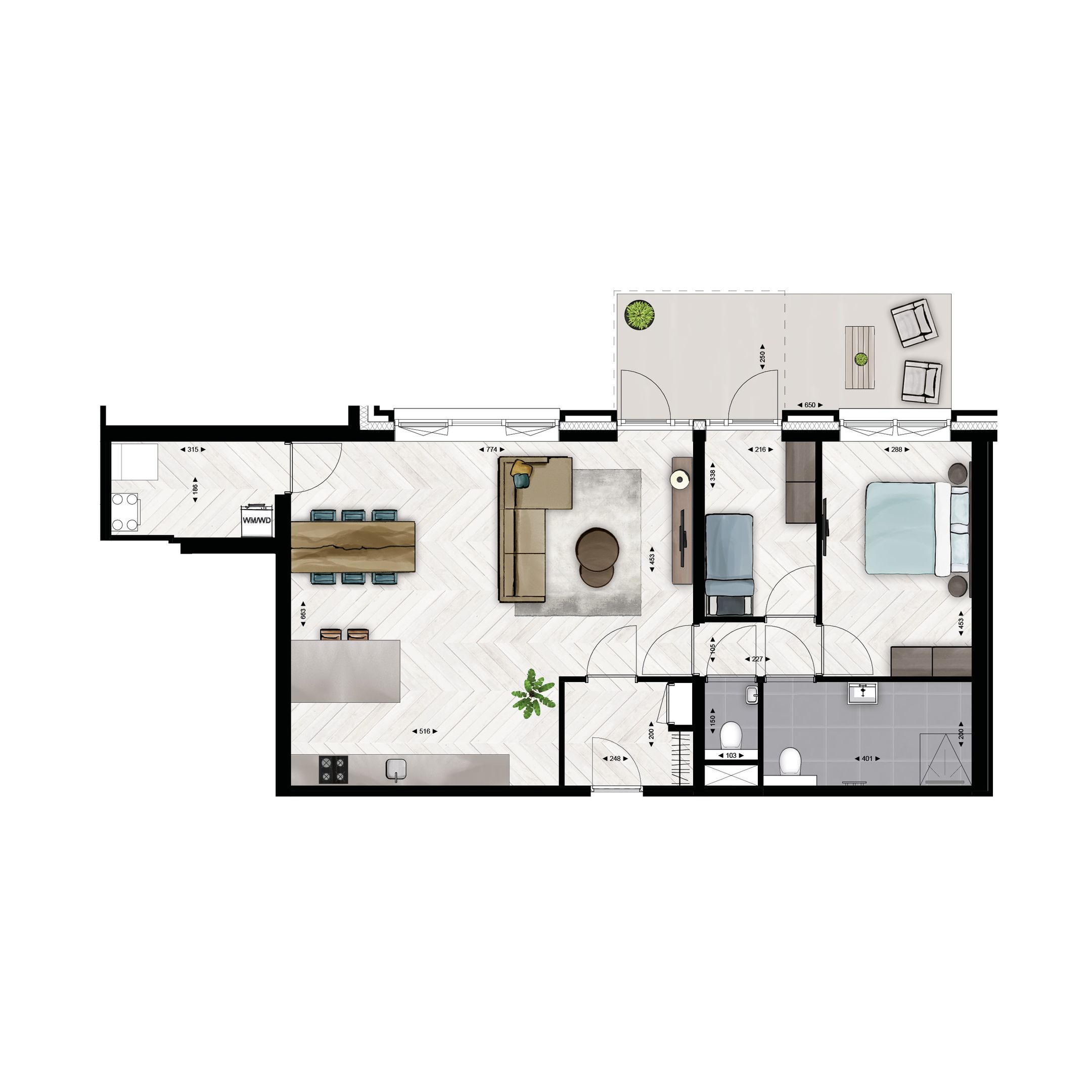 Foto 3 van Type B3A (Bouwnr. B.1.04)