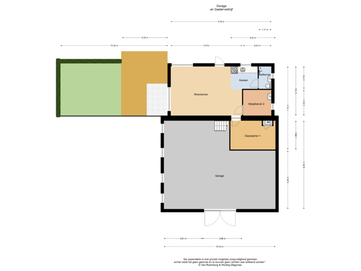 Garage en gastenverblijf