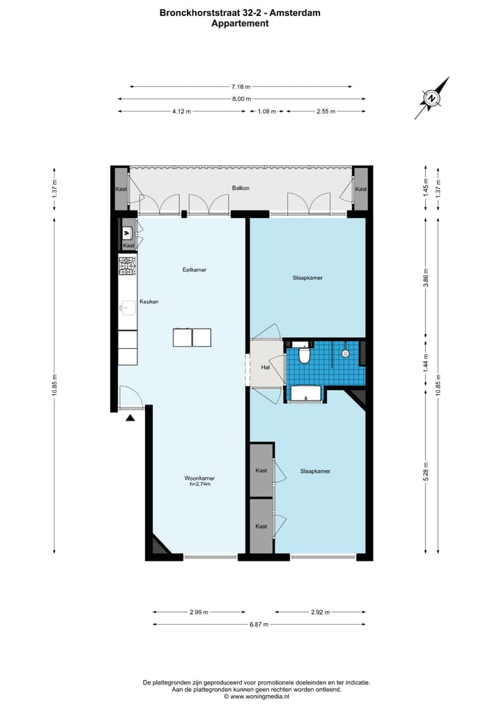 Foto 25 van Bronckhorststraat 32-2
