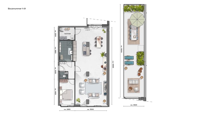 Photo 10 of 2-kamer Appartement (Bouwnr. 1.01)