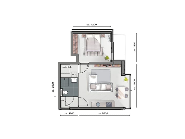 Photo 8 of 3-kamer Appartement (Bouwnr. 2.04)