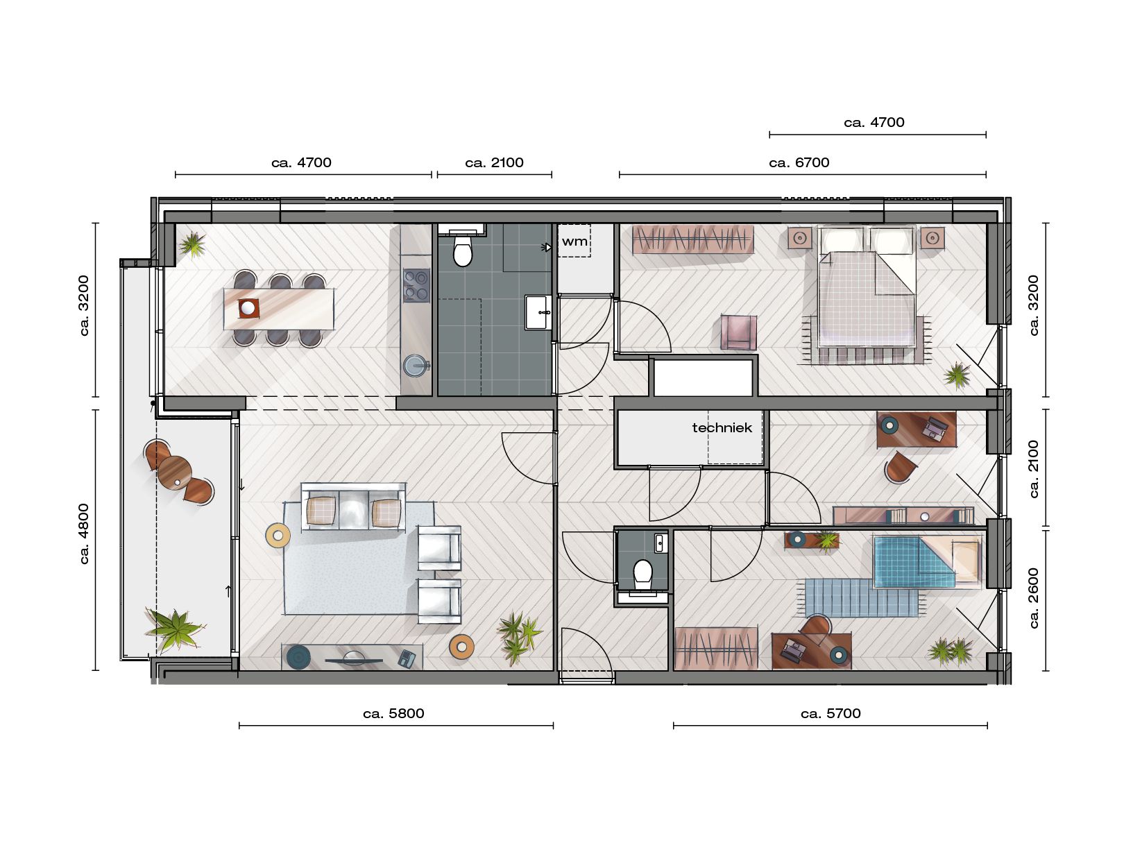 Foto 9 van 3-kamer Appartement (Bouwnr. 2.04)