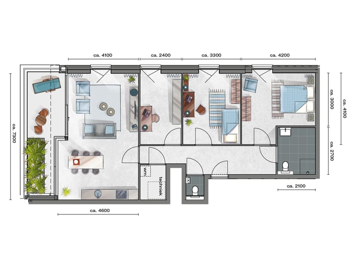 Photo 11 of 3-kamer Appartement (Bouwnr. 2.04)