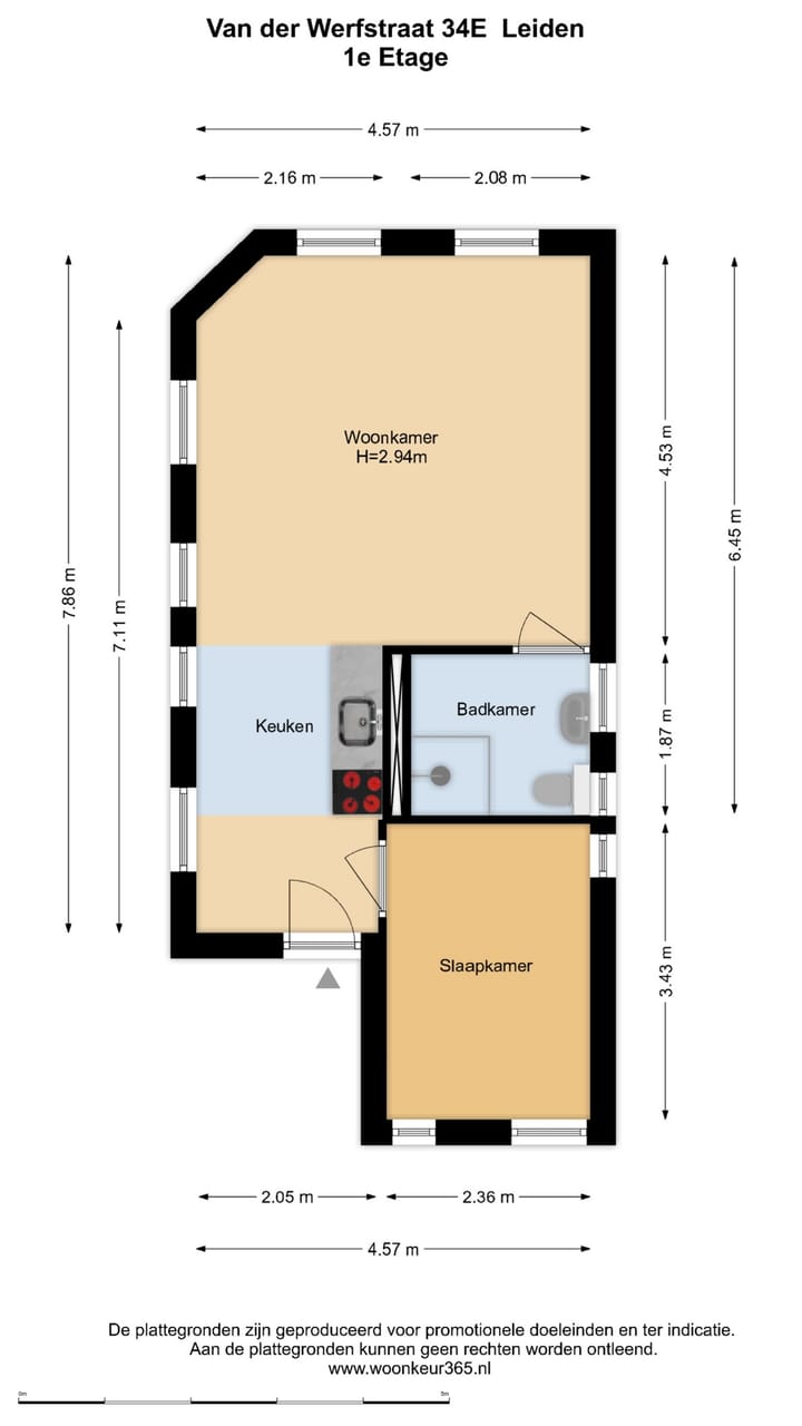 Foto 14 van Van der Werfstraat 34-E