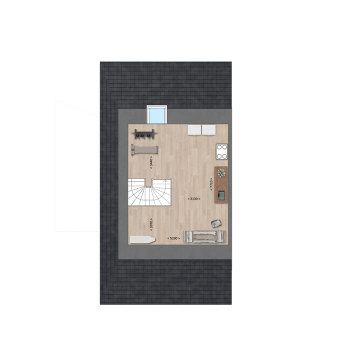 Foto 4 van 8 luxe twee onder een kap woningen ( XL en (Bouwnr. 19)