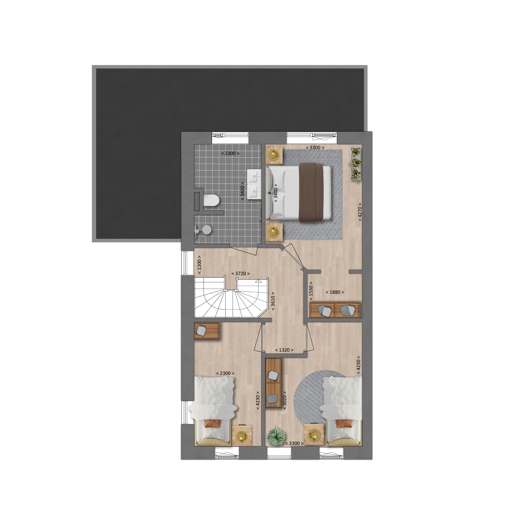 Photo 3 of 8 luxe twee onder een kap woningen ( XL en (Bouwnr. 29)