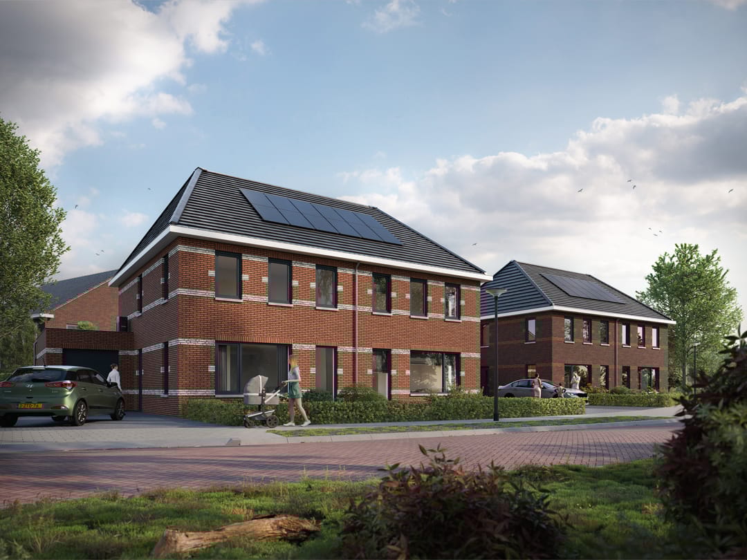 Foto 1 van 8 luxe twee onder een kap woningen ( XL en (Bouwnr. 28)