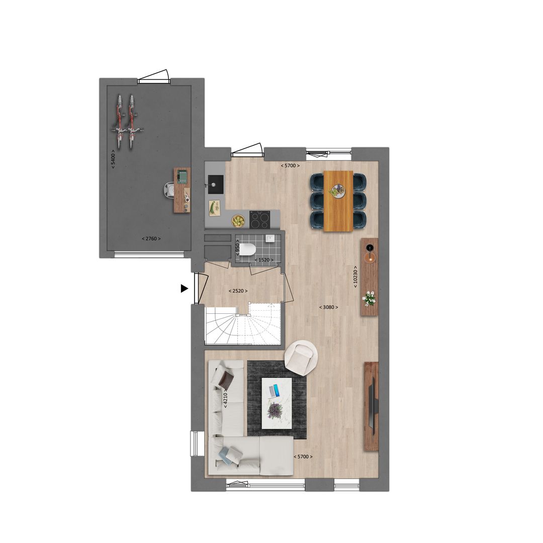 Foto 2 van 8 luxe twee onder een kap woningen ( XL en (Bouwnr. 17)