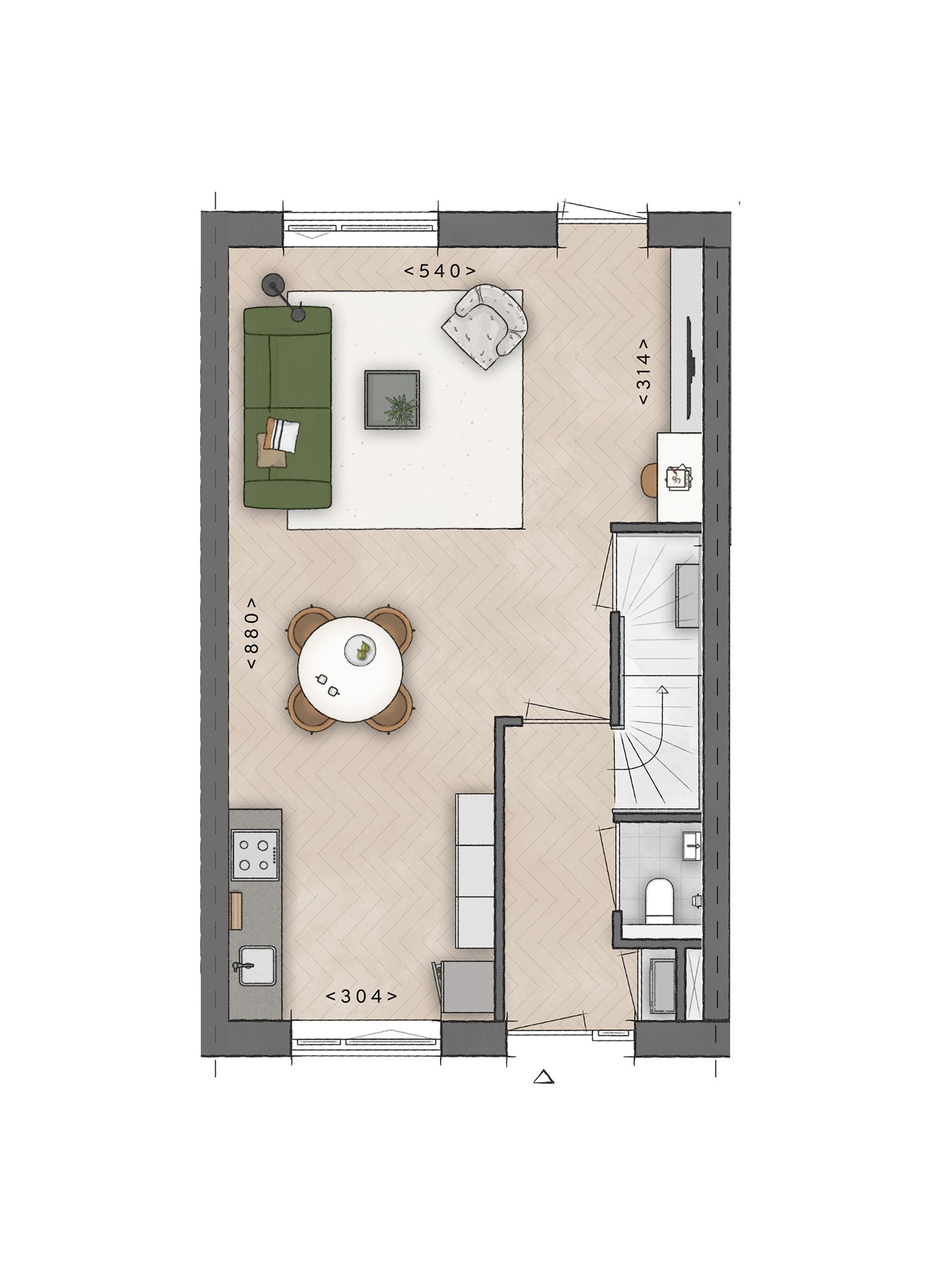 Foto 6 van 2 onder een kapwoning (Bouwnr. 007)