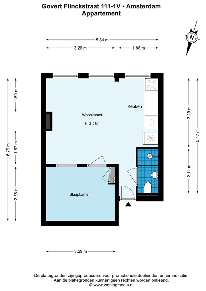 Photo 23 of Govert Flinckstraat 111-1V