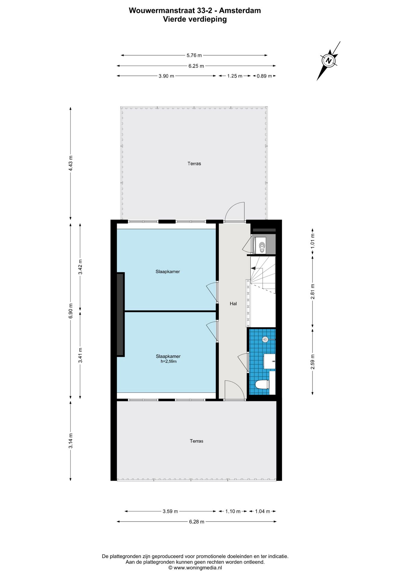 Foto 50 van Wouwermanstraat 33-2