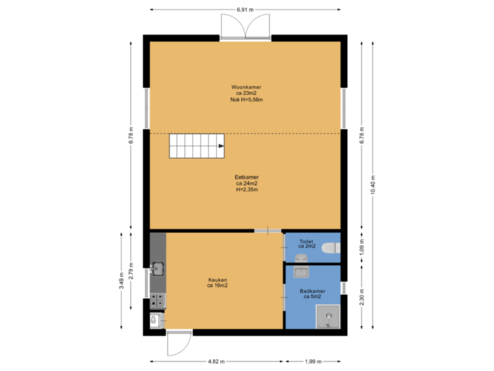 Bijgebouw begane grond