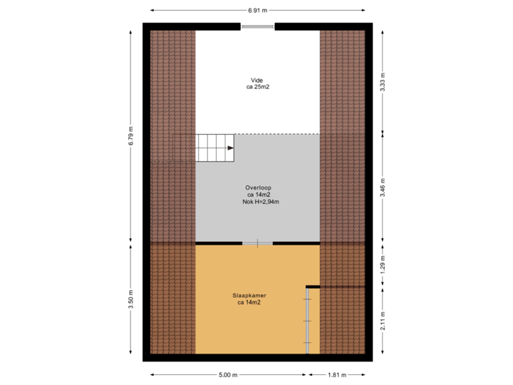 Bijgebouw eerste verdieping