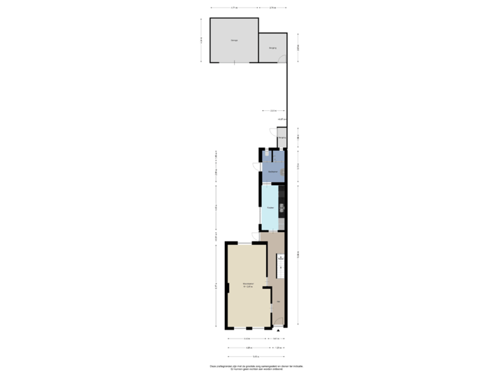 Begane grond (With Garage & berging)