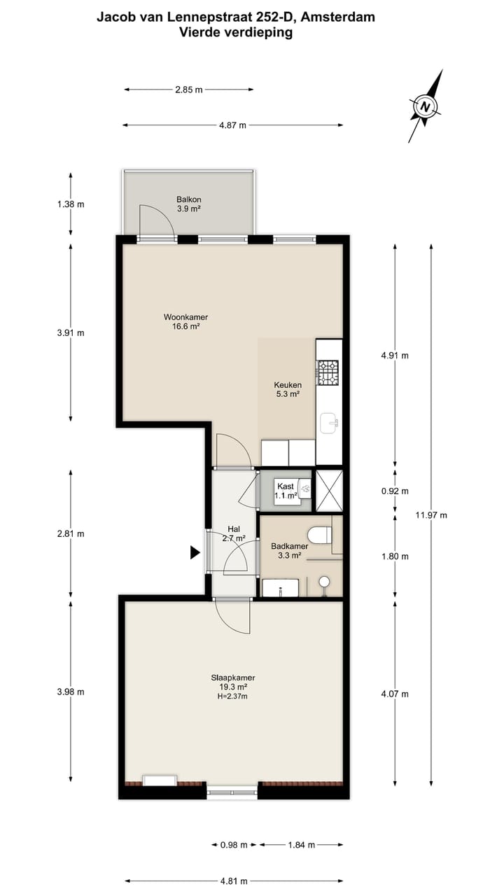 Foto 31 van Jacob van Lennepstraat 252-D