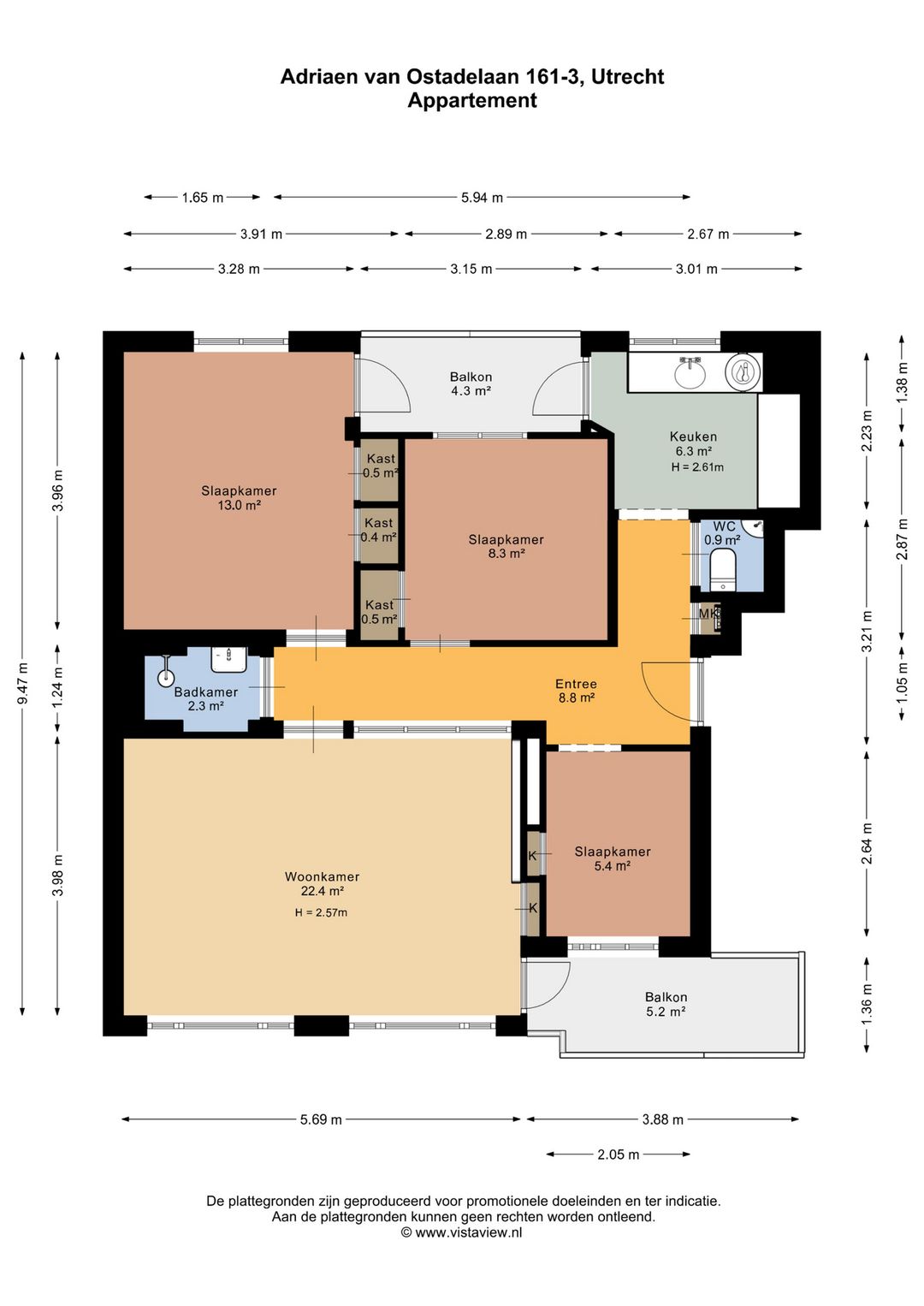 Foto 26 van Adriaen van Ostadelaan 161-3