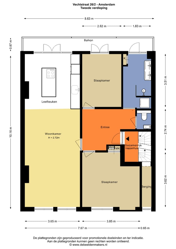 Foto 24 van Vechtstraat 26-2