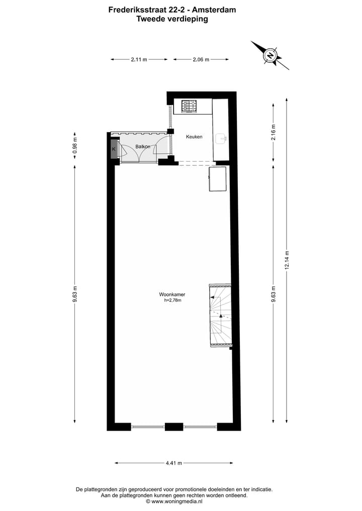 Foto 39 van Frederiksstraat 22-2