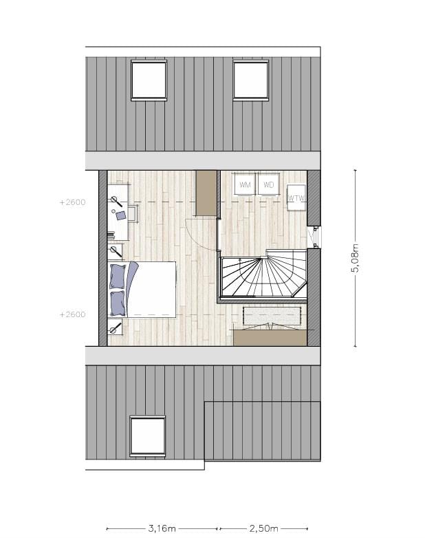 Foto 6 van Twee-onder één kapwoning (Bouwnr. 1)