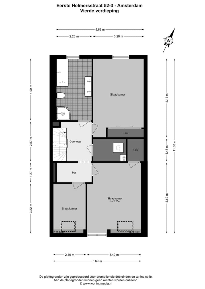 Foto 37 van Eerste Helmersstraat 52-3V