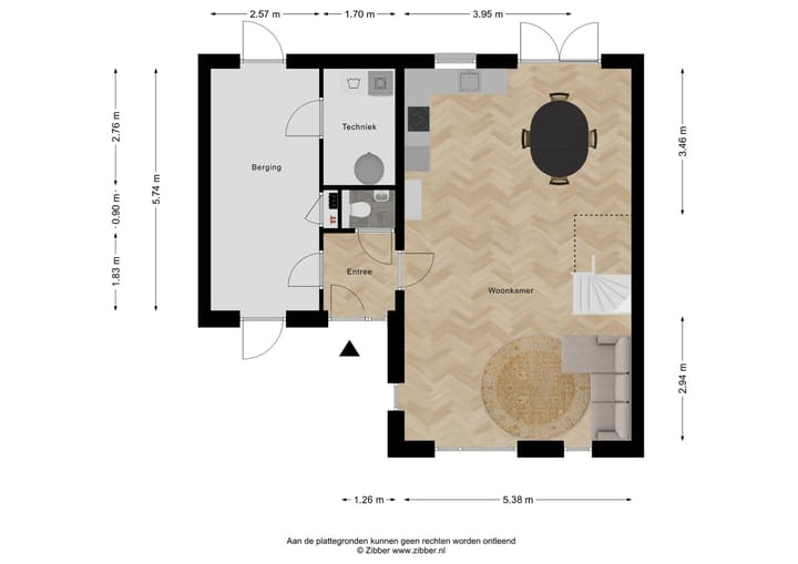 Foto 6 van 2^1 kap De Vlas (Bouwnr. C3)