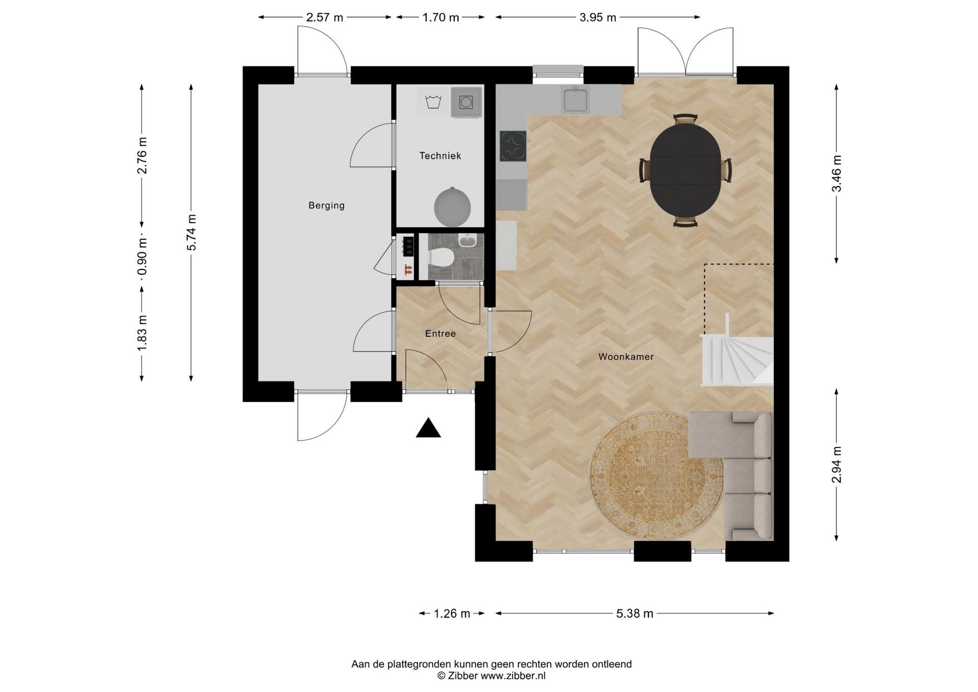 Foto 6 van 2^1 kap De Vlas (Bouwnr. C6)