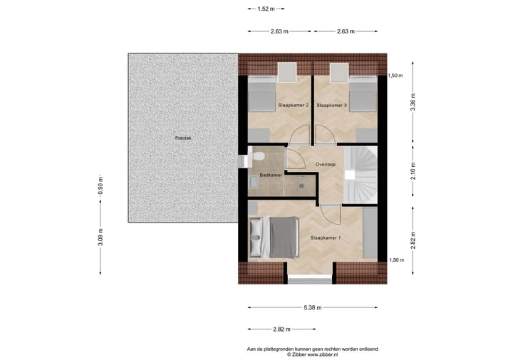 Foto 7 van 2^1 kap De Vlas (Bouwnr. C9)