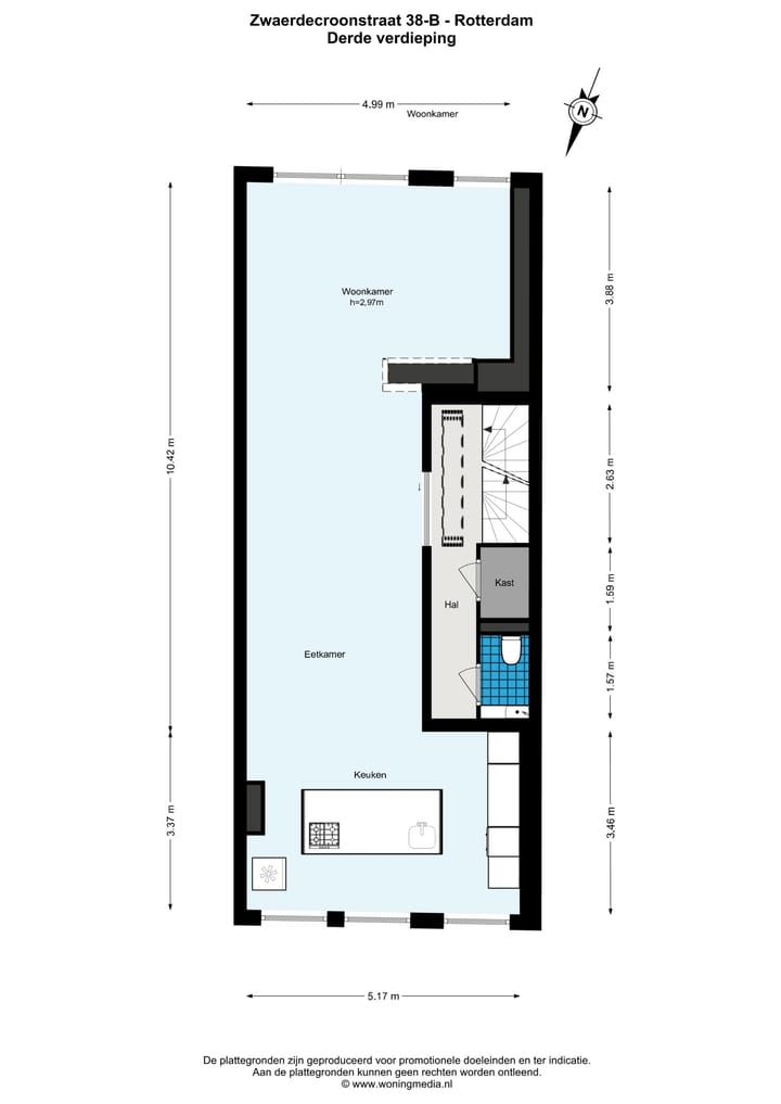 Foto 40 van Zwaerdecroonstraat 38-B