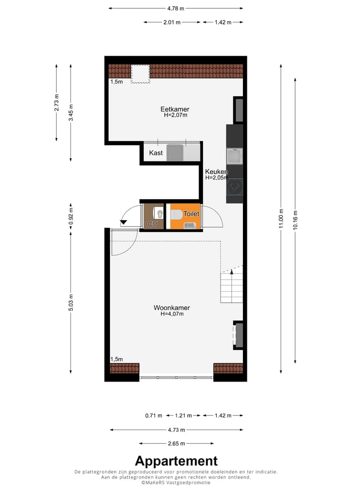 Foto 20 van Kapoenstraat 16-D01