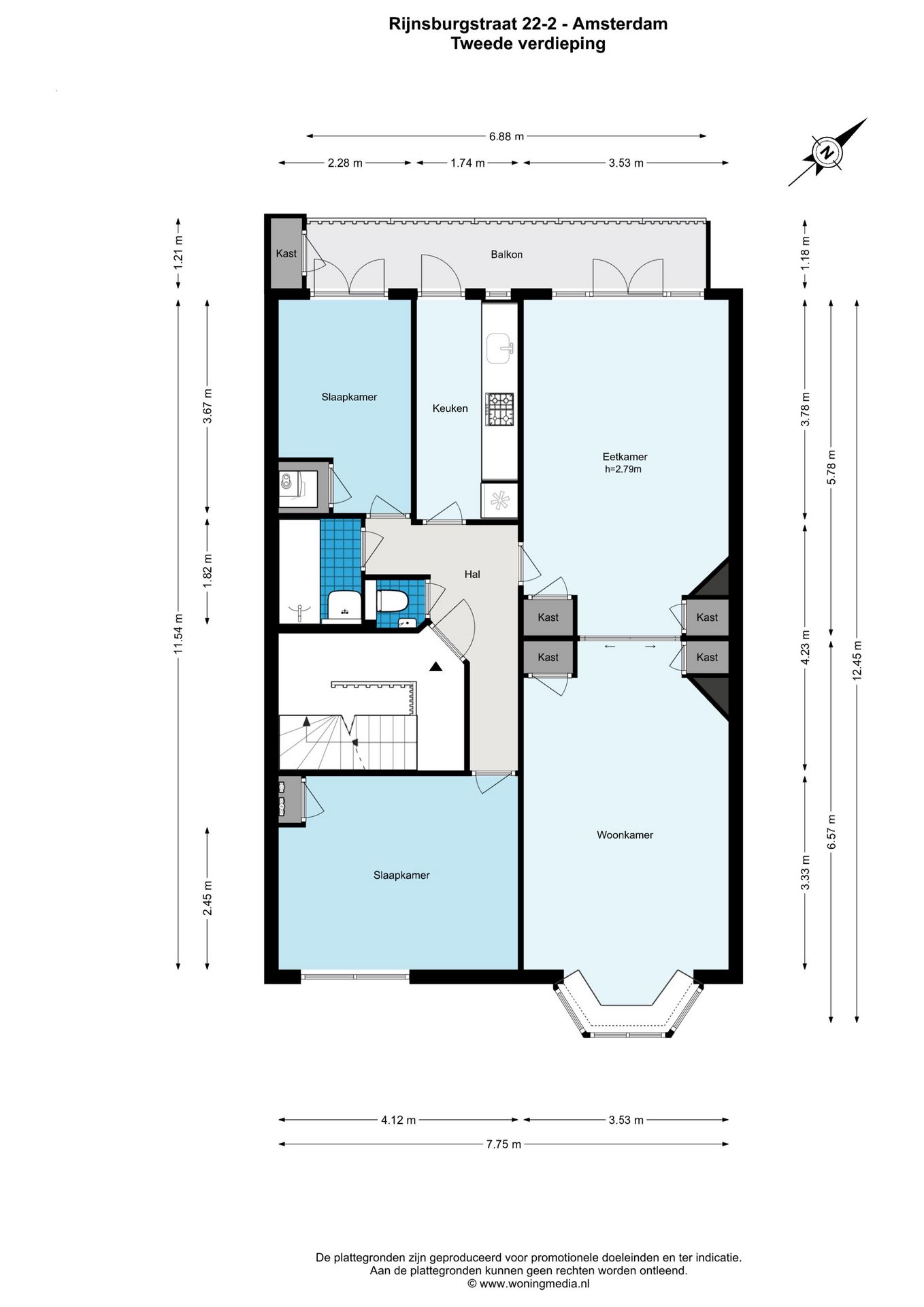 Foto 25 van Rijnsburgstraat 22-2