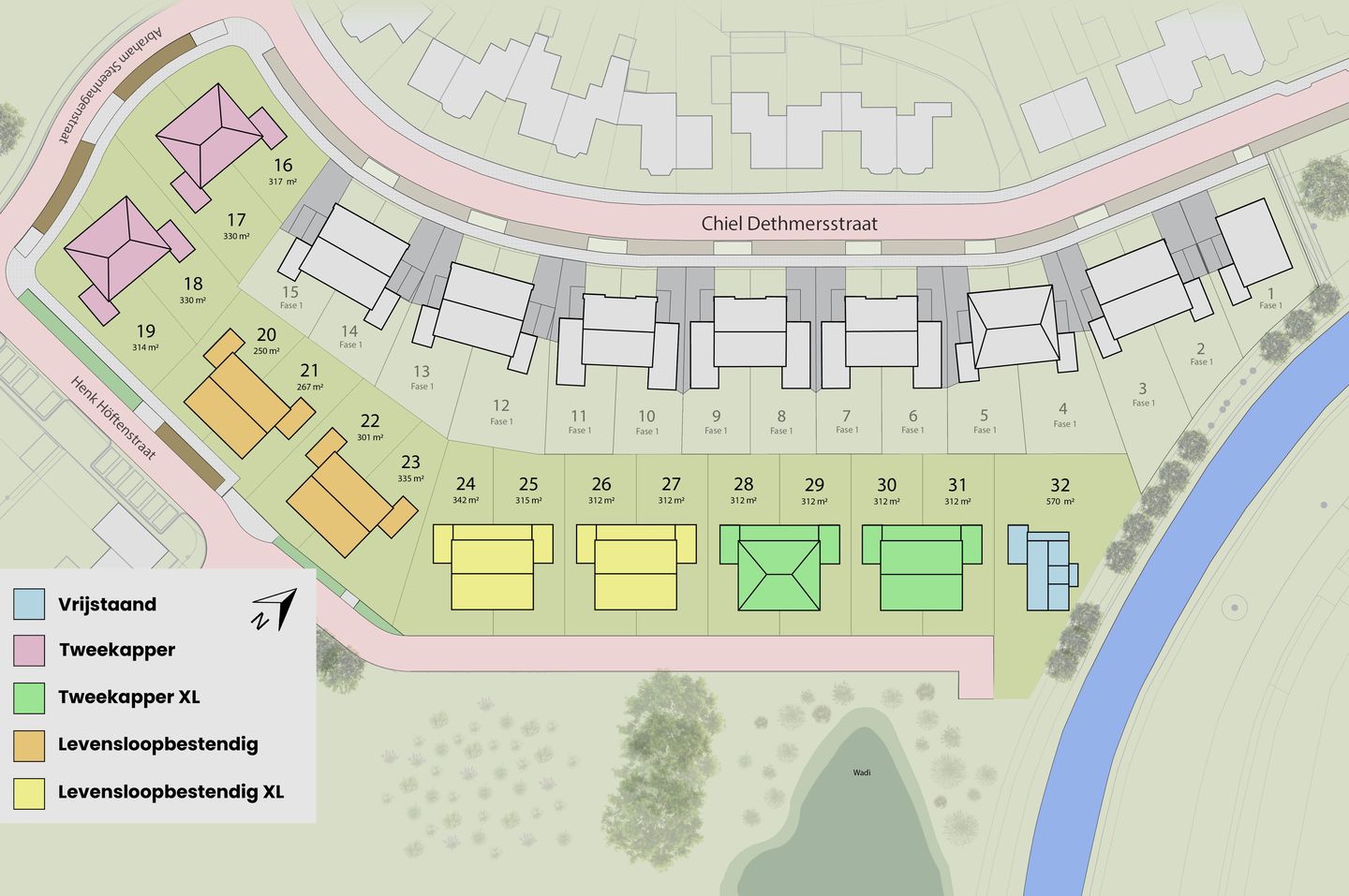 Foto 5 van 8 luxe twee onder een kap woningen ( XL en (Bouwnr. 30)
