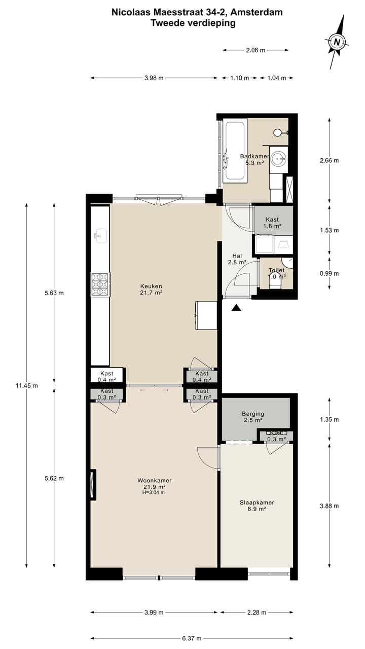 Foto 25 van Nicolaas Maesstraat 34-2