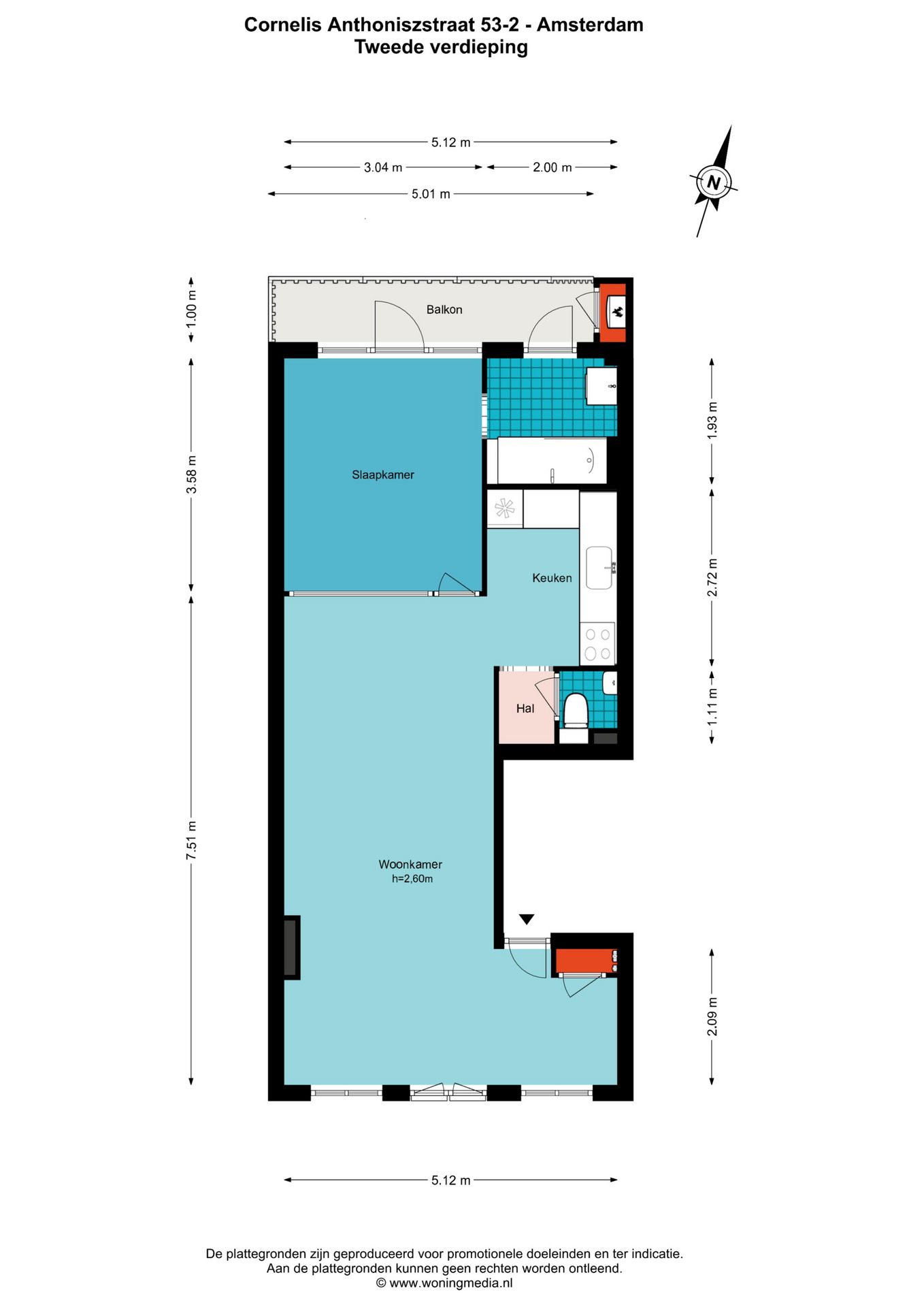 Foto 27 van Cornelis Anthoniszstraat 53-2