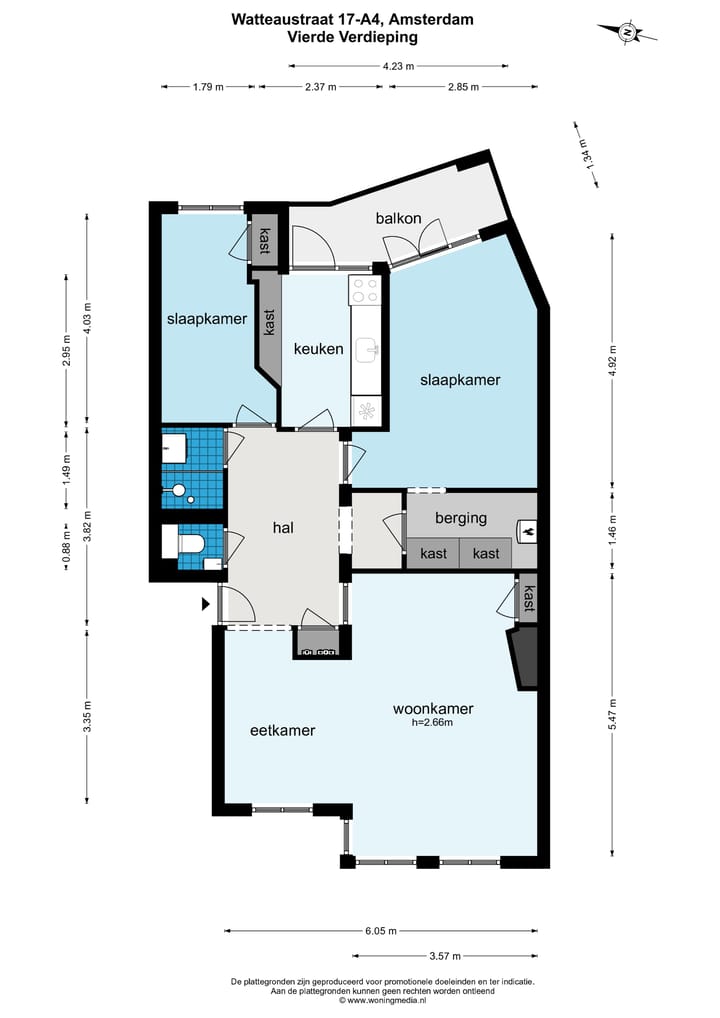 Foto 27 van Watteaustraat 17-A4