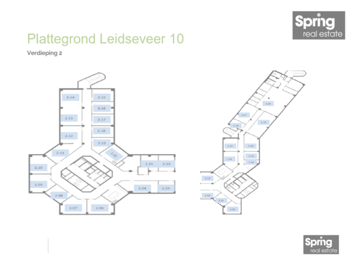 Plattegrond tweede verdieping