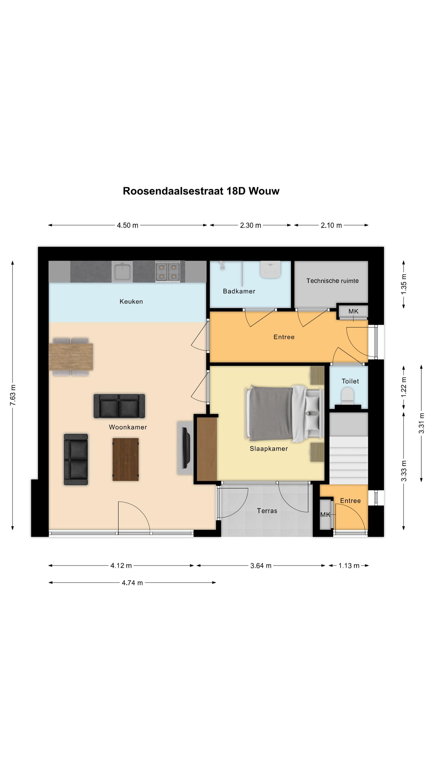 Foto 49 van Roosendaalsestraat 18-F