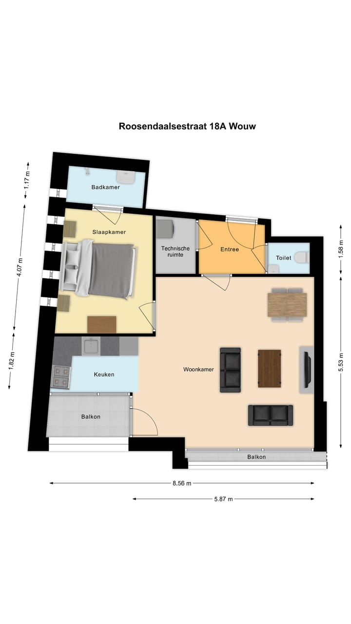 Foto 52 van Roosendaalsestraat 18-F