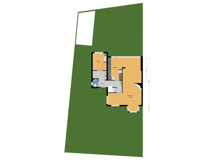 Begane grond met perceel