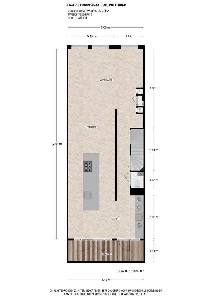 Foto 22 van Zwaerdecroonstraat 54-B