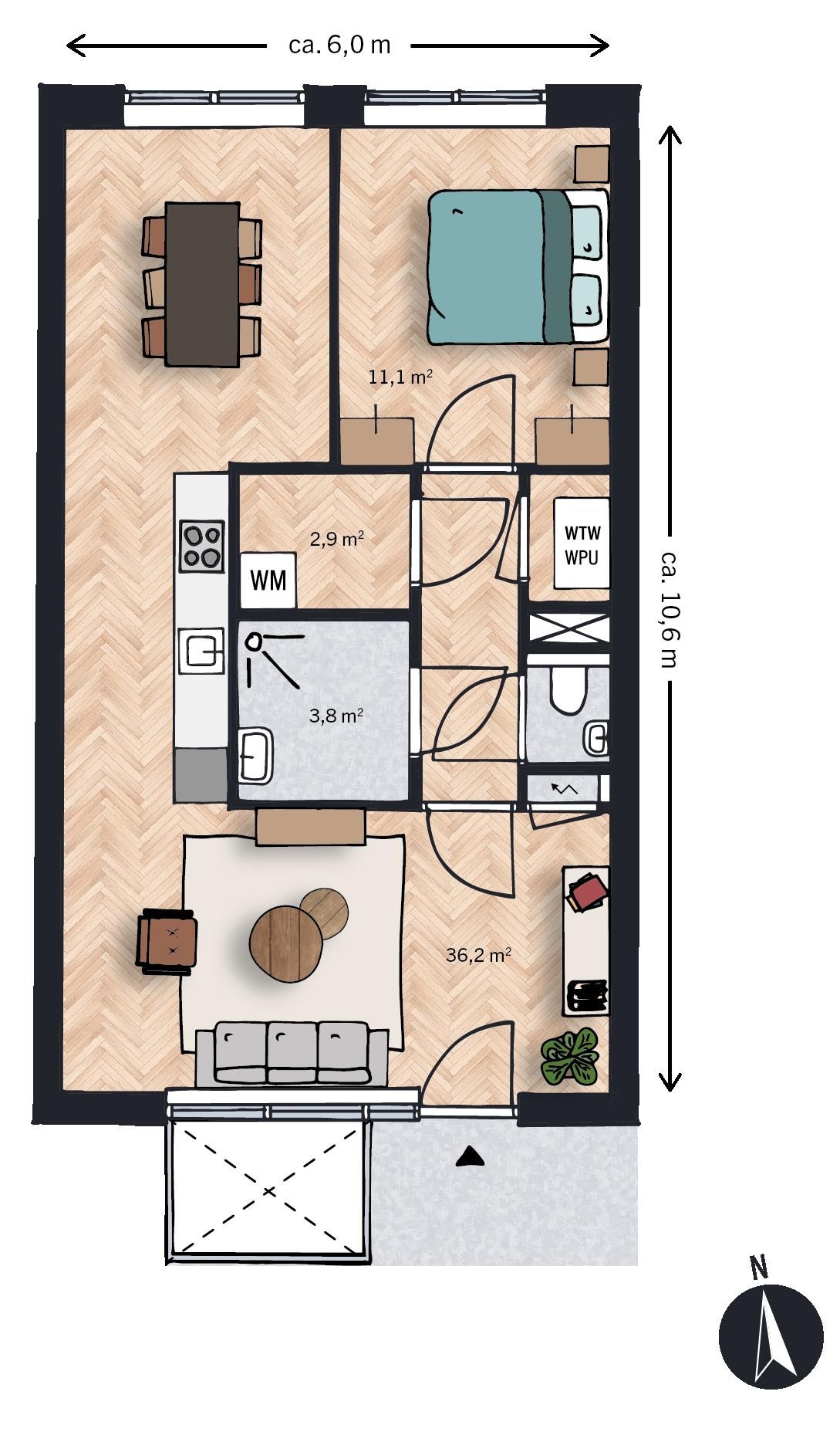 Foto 4 van Gebouw A - De Boerderij (Bouwnr. 13)