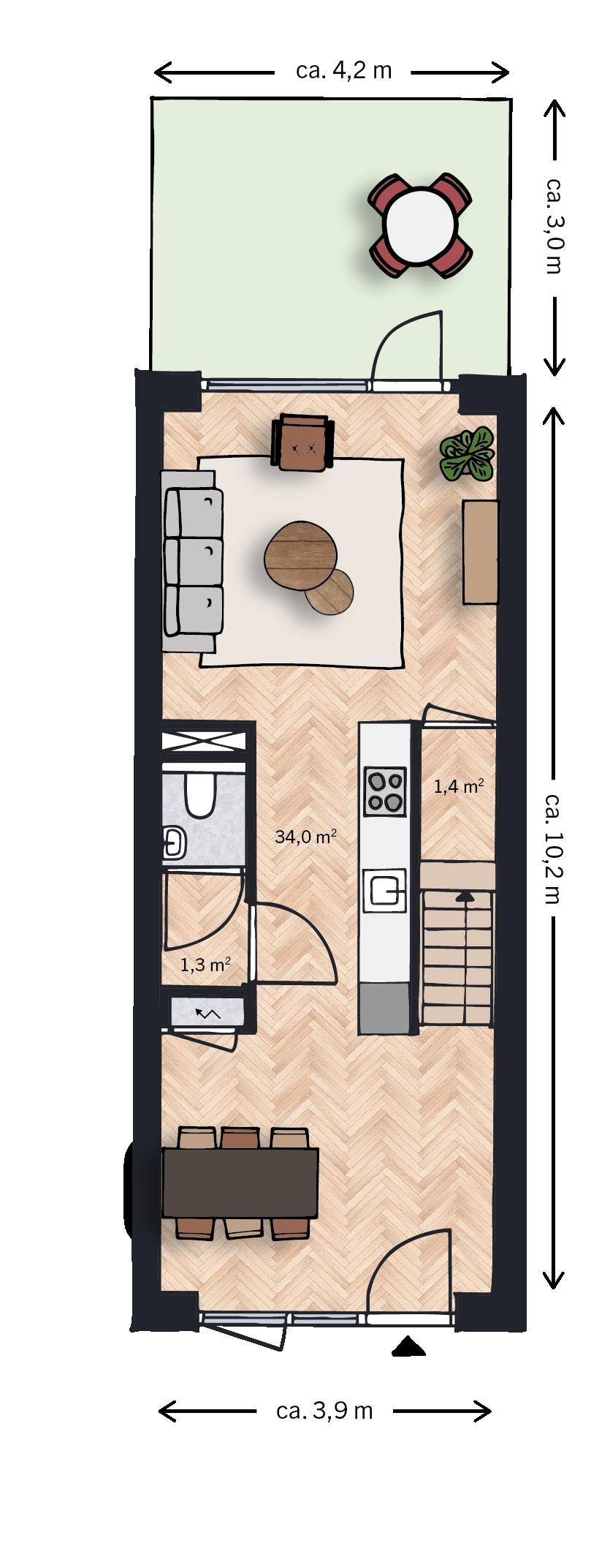 Foto 9 van Gebouw B - De Schuur (Bouwnr. 27)