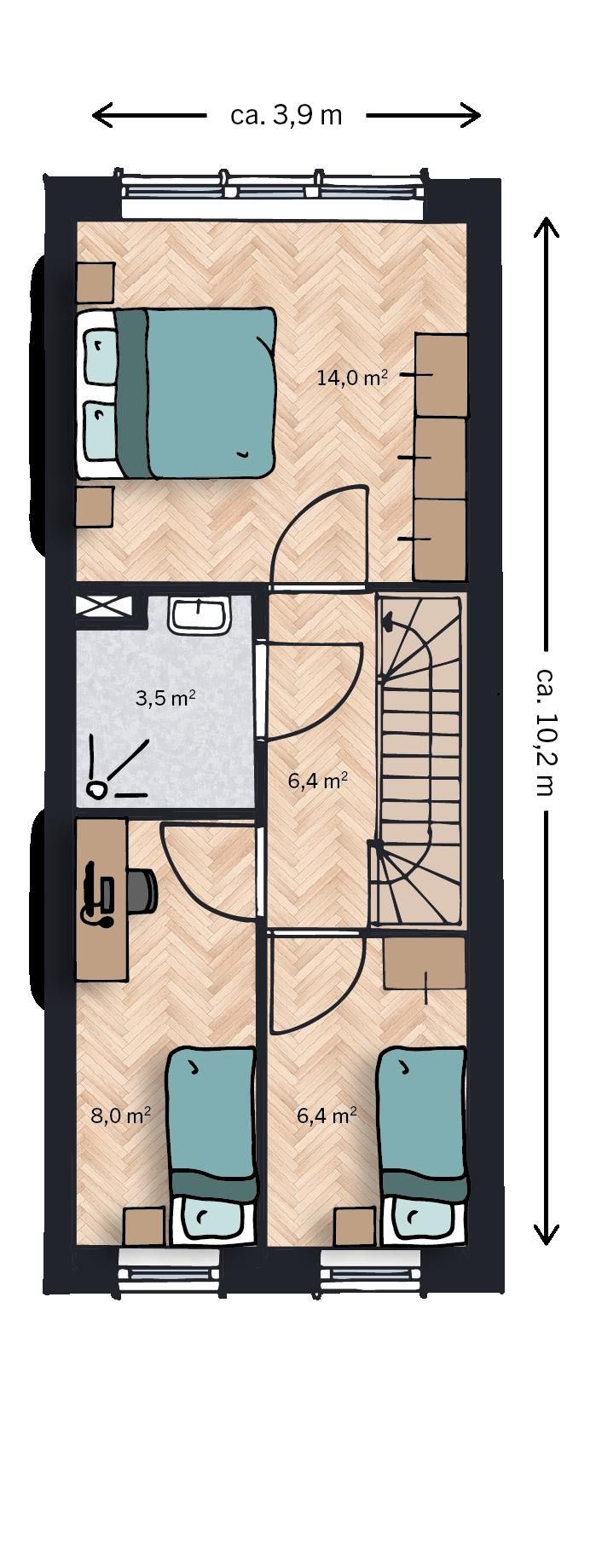 Foto 10 van Gebouw B - De Schuur (Bouwnr. 27)