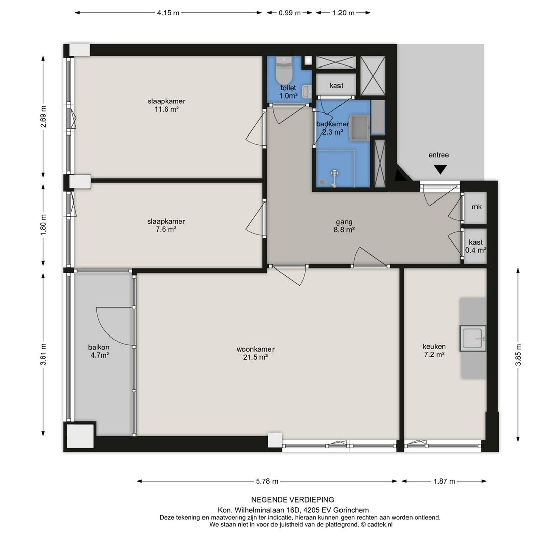 Photo 13 of Koningin Wilhelminalaan 16-D