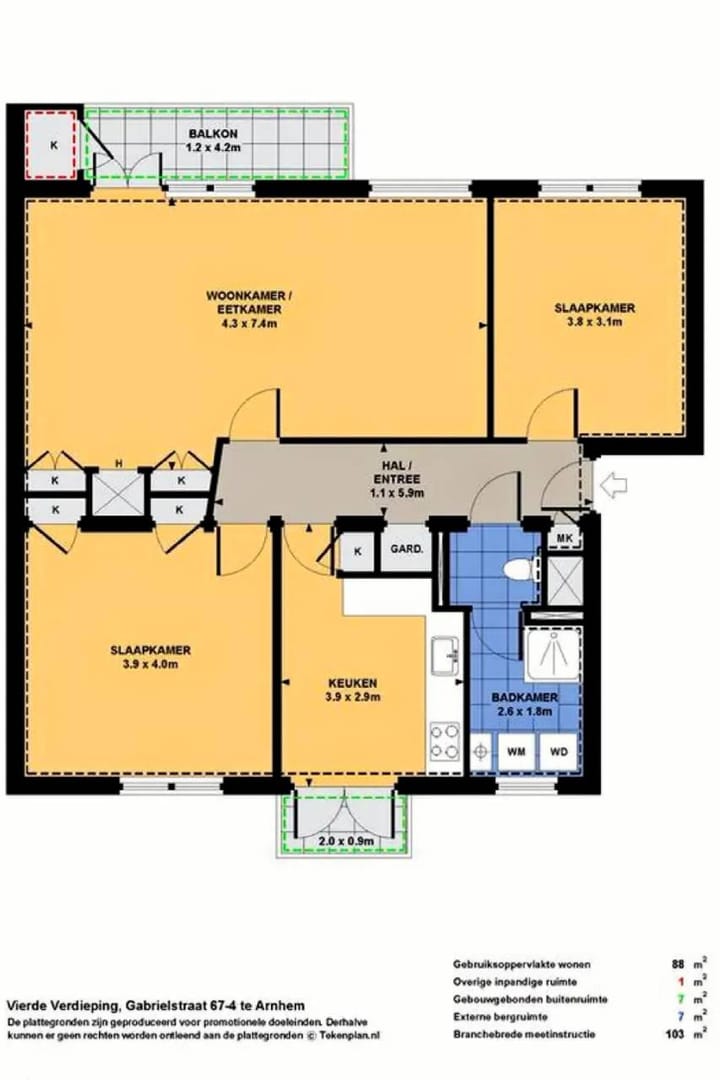 Foto 25 van Gabriëlstraat 67-4