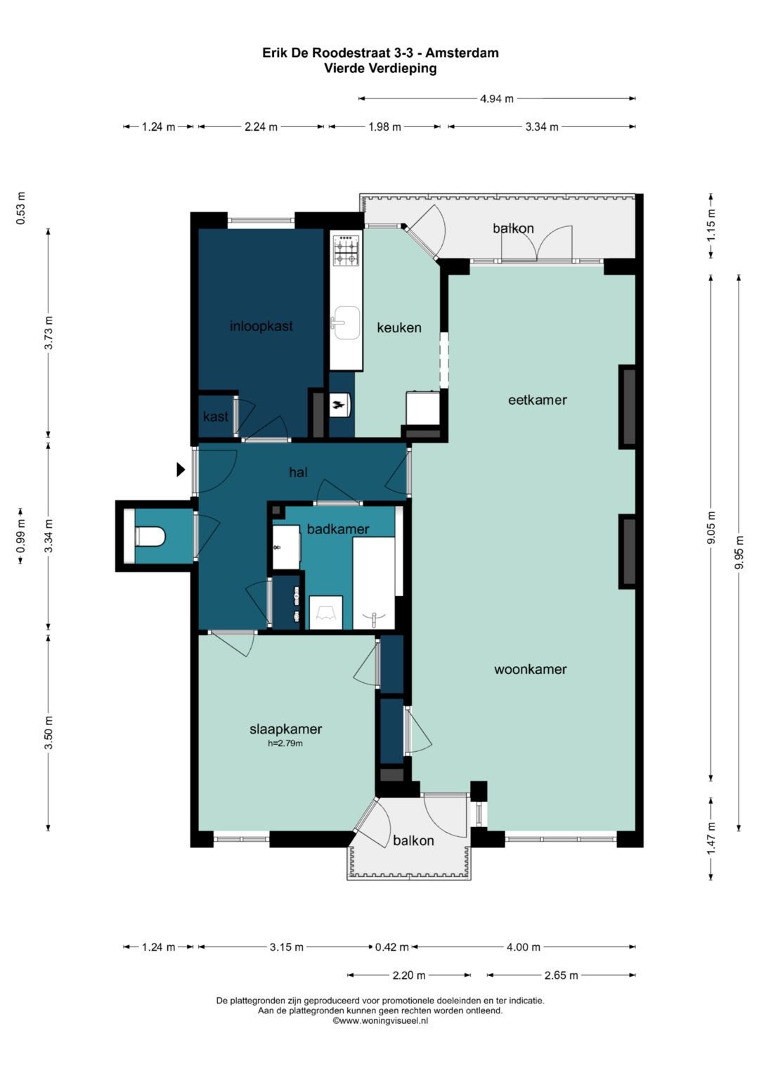 Foto 31 van Erik de Roodestraat 3-3